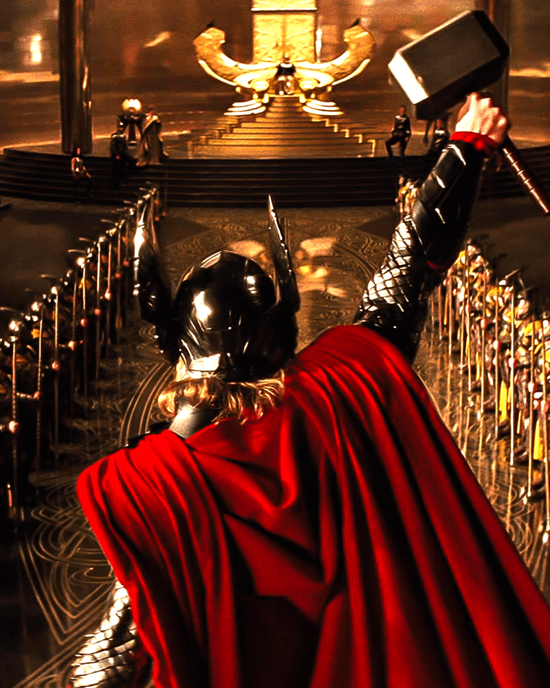 Thor's original costume in Thor.