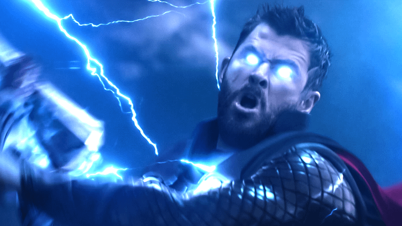 Chris Hemsworth as Thor in Avengers: Infinity War.