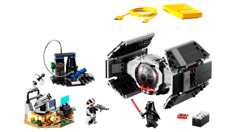 Darth Vader's TIE fighter LEGO set.