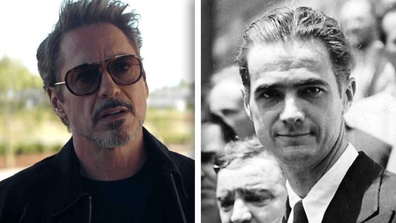 Robert Downey Jr. as Tony Stark, Howard Robard Hughes Jr.