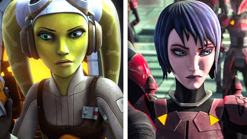 A comparison of Hera Syndulla and Rook Kast