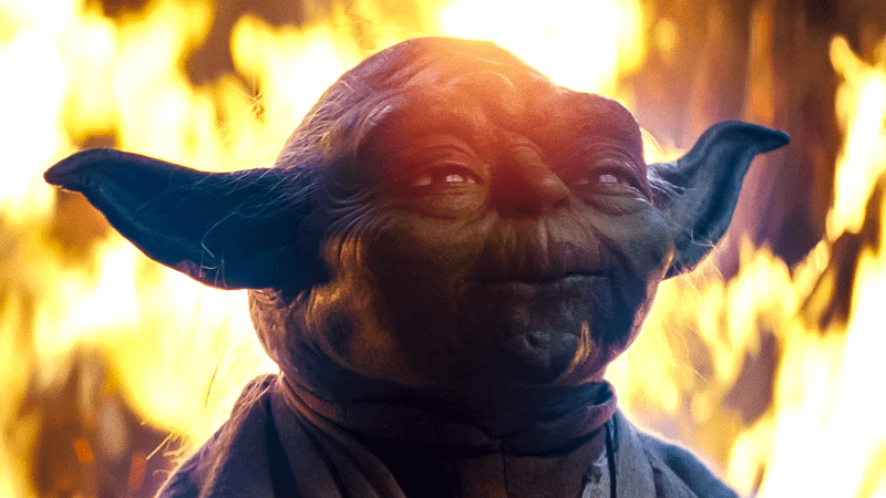 Yoda in Star Wars: The Last Jedi