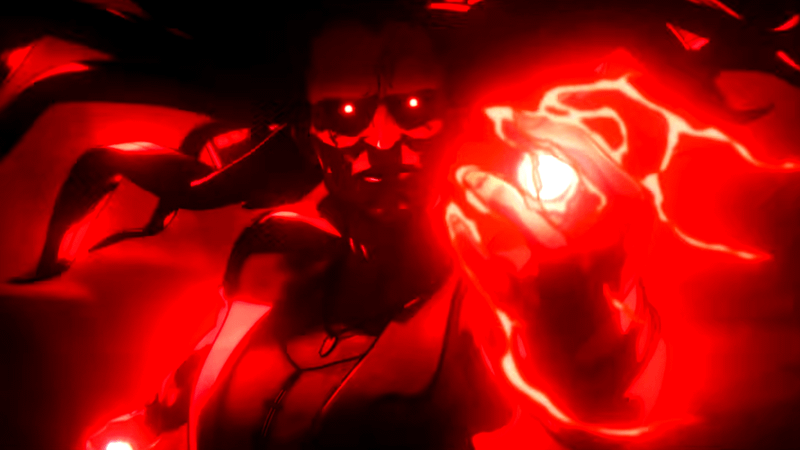 Zombie Wanda Maximoff holding an orb of energy in Marvel Zombie