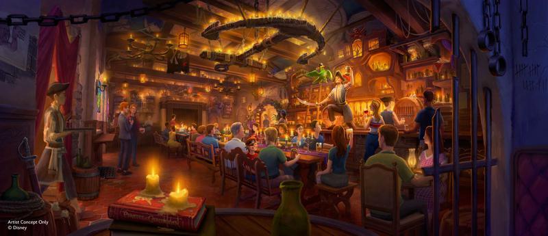 Disney's Pirates of the Caribbean lounge, The Beak and Barrel