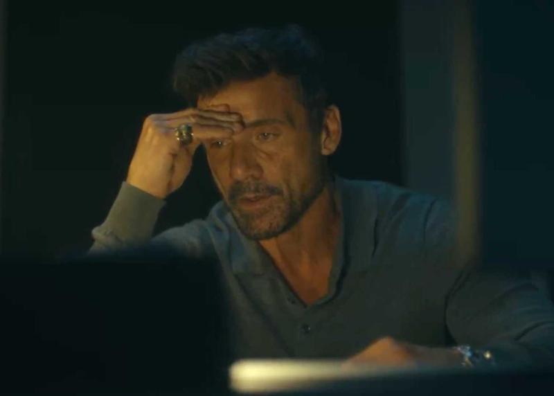 Frank Grillo's Rick Flag Sr. reading a file in Peacemaker Season 2, Episode 2