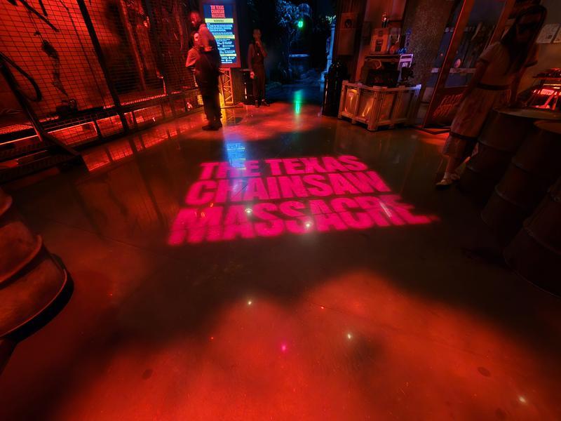 Red text 'The Texas Chainsaw Massacre