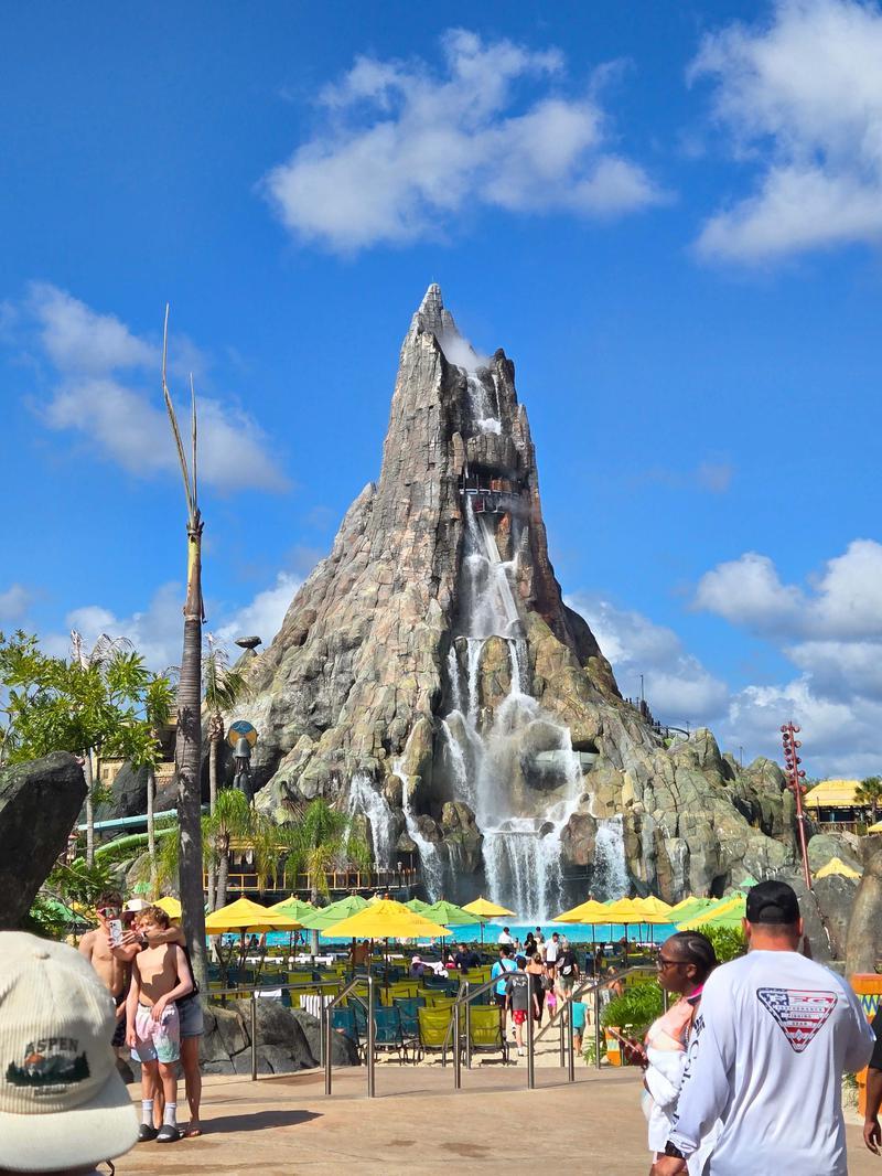Volcano structure at Universal Volcano Bay.