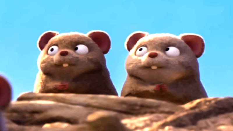 A pair of mice in Hoppers.