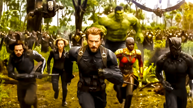 The Avengers from the Avengers: Infinity War trailer.