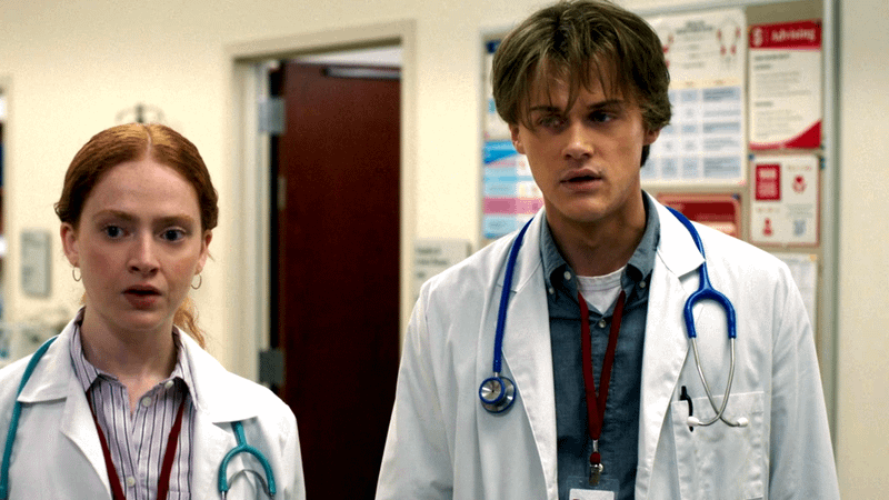 Zoe de Grand'Maison as Agnes & Christopher Briney as Conrad in The Summer I Turned Pretty