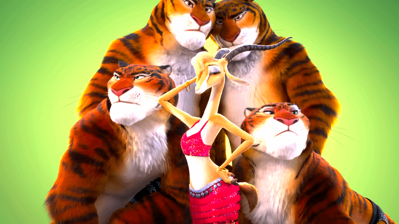 Gazelles backup dancers