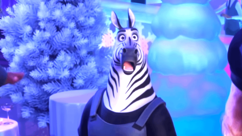 A Zebra dancer from Zootopia