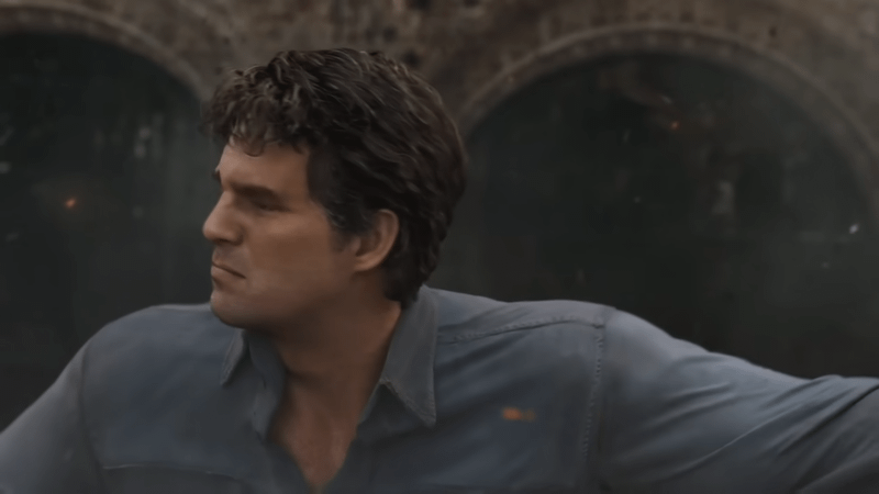 Hulk mid-transformation in Avengers 2012