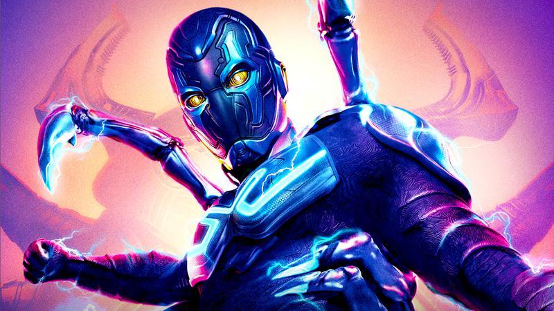 Xolo Maridueña in the Scarab armor in Blue Beetle