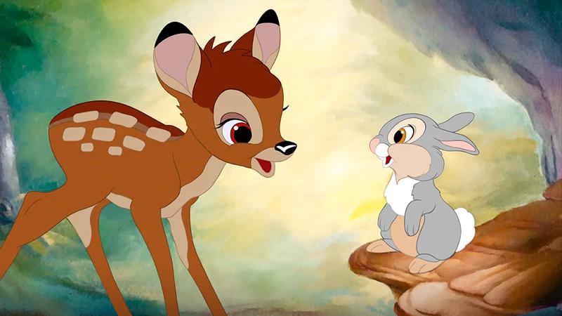 Bambi and Thumper in Bambi