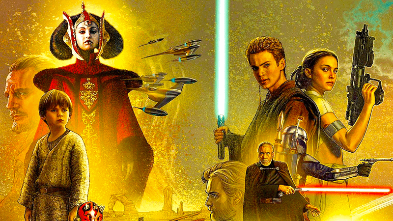 Art from the prequel trilogy of Star Wars.