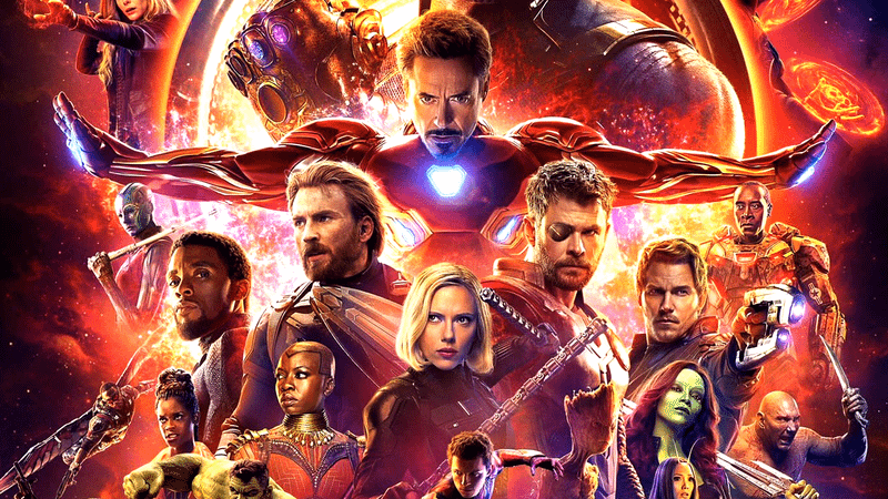 Avengers lineup in Avengers: Infinity War