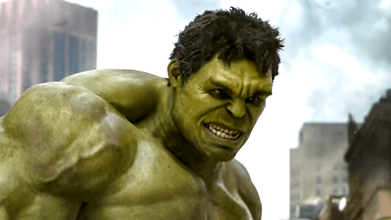 Mark Ruffalo's debut as Hulk in The Avengers.
