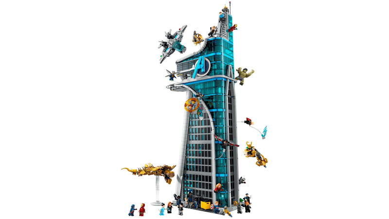 Avengers Tower LEGO set.