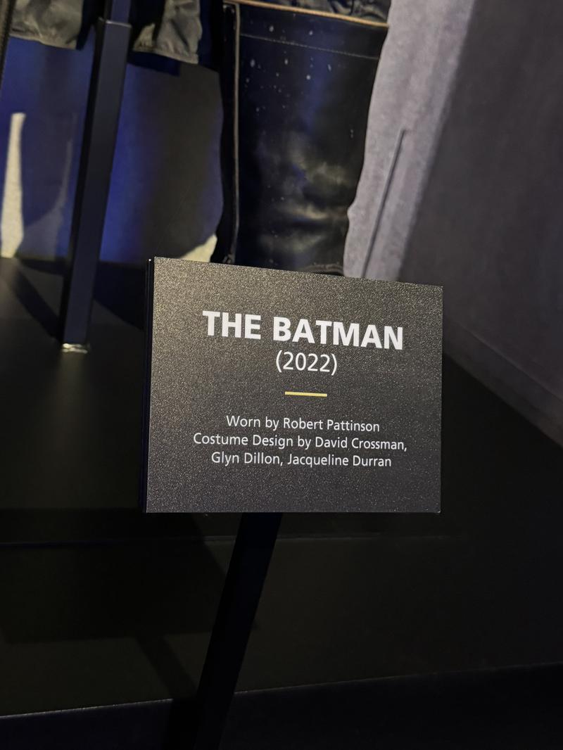 The Batman signage at Warner Bros. Studios.