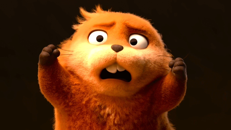 Mabel Tanaka in her beaver form in Hoppers.