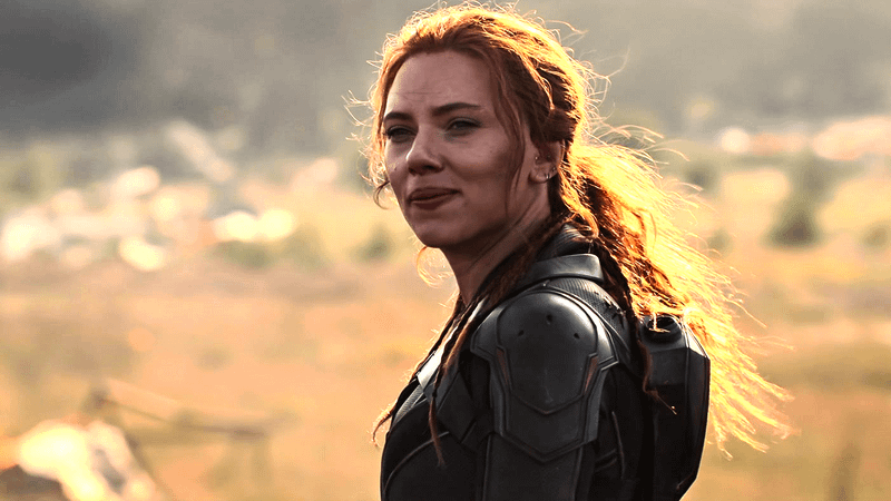 Scarlett Johansson as Black Widow in Black Widow.
