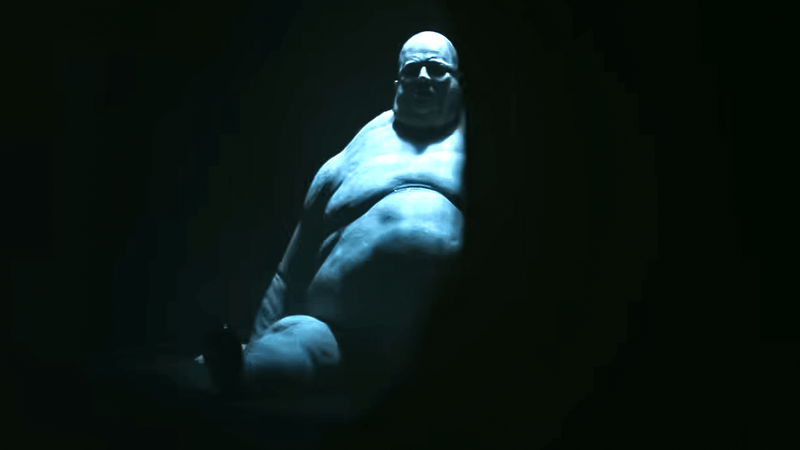 Giant sewer monster in Resident Evil 2026 movie.