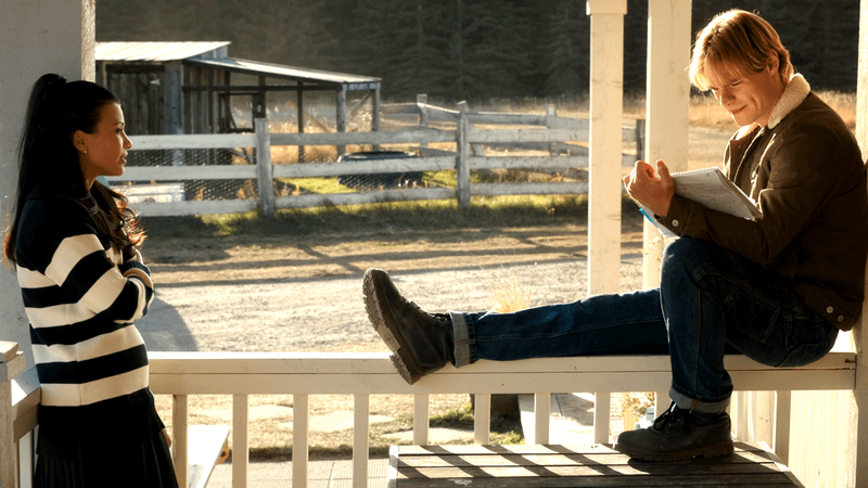 Nikki Rodriguez as Jackie & Noah LaLonde as Cole in My Life with the Walter Boys Season 2, Episode 10