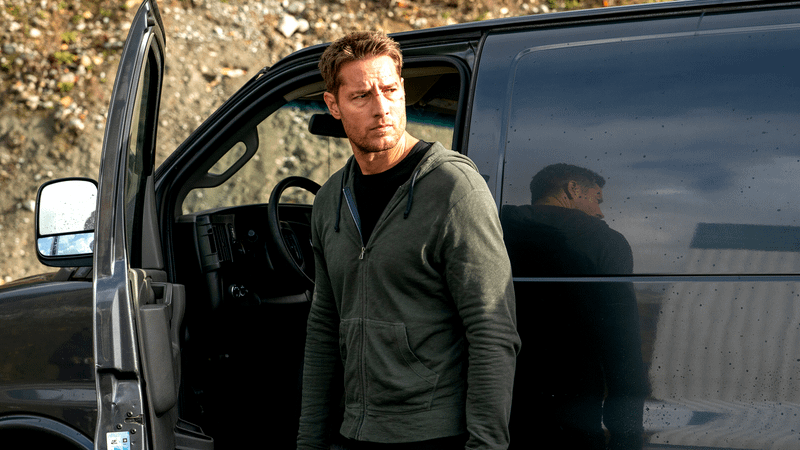 Justin Hartley as Colter Shaw in Tracker Season 3.