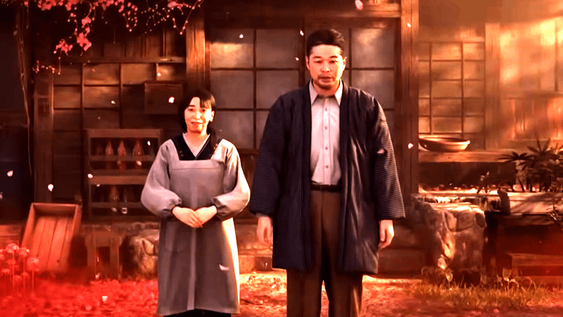 Hinako's parents standing together in Silent Hill F