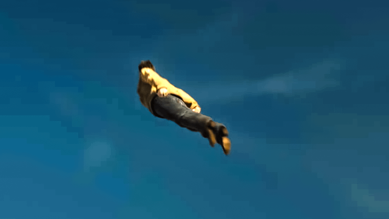 Hal Jordan flying in DCU Lanterns trailer.