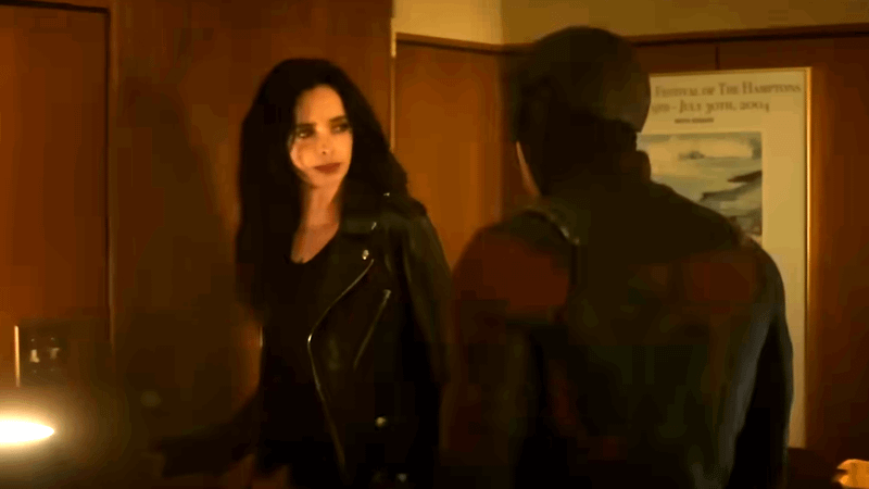 Jessica Jones and Daredevil in Daredevil: Born Again Season 2.