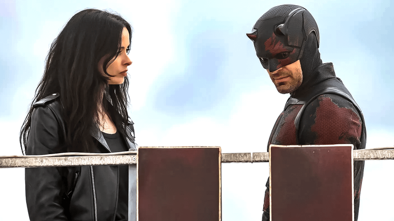 Krysten Ritter as Jessica Jones (and Charlie Cox as Daredevil