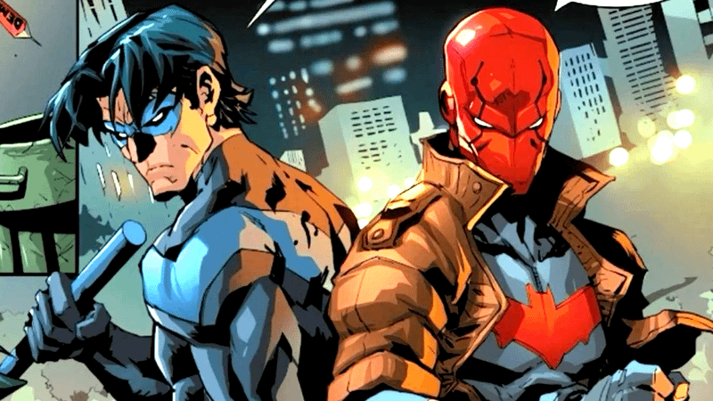 Dick Grayson and Jason Todd in DC comics.