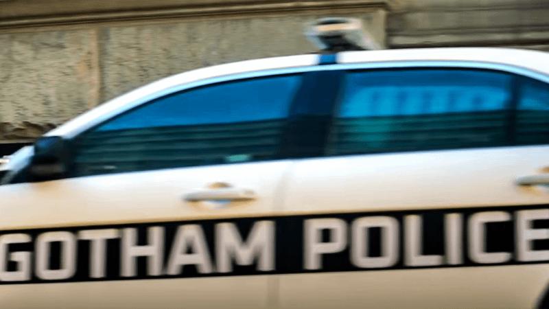 Gotham City Police vehicle in Clayface film.