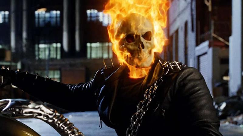 Nicholas Cage as Ghost Rider.