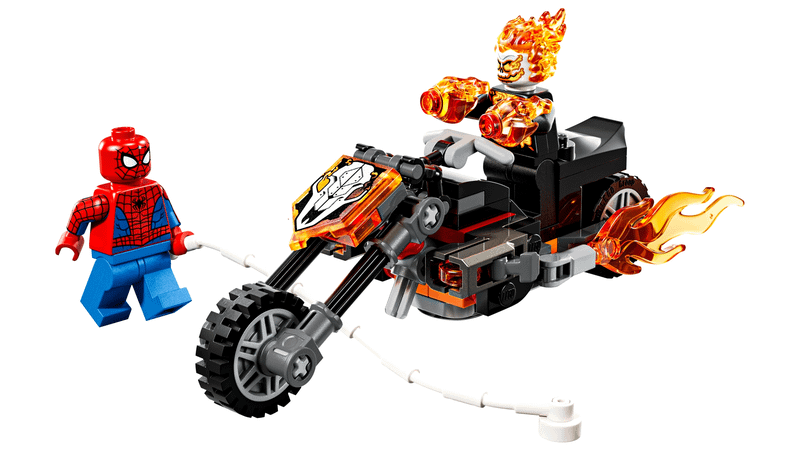 LEGO Spider-Man and Ghost Rider's bike
