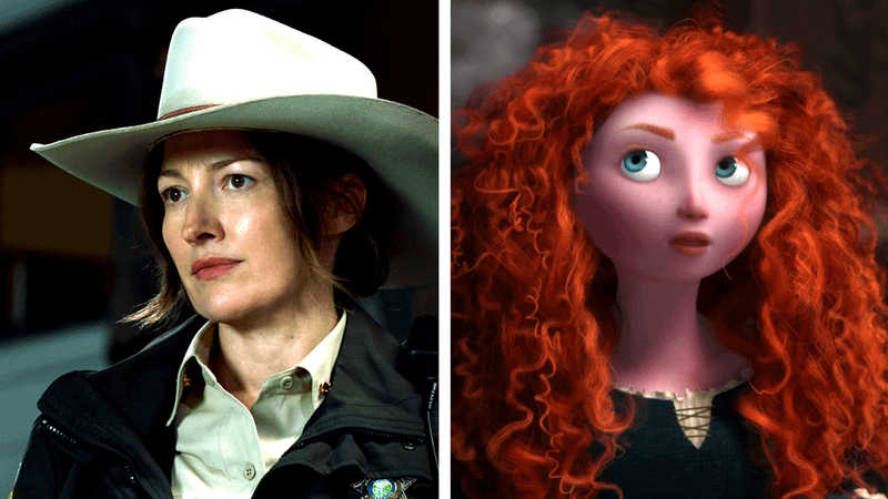 Kelly Macdonald and Merida.