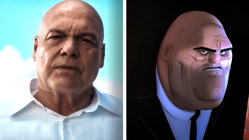 Vincent D'Onofrio's Kingpin and Kingpin from the Spider-Verse franchise.