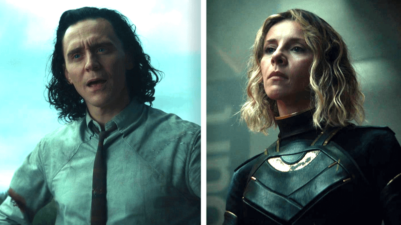Loki and Sylvie in Loki series.