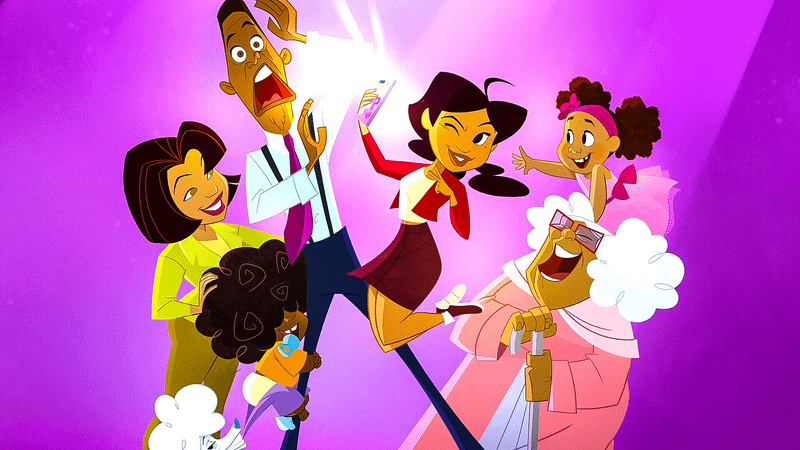 The Proud Family posing together in The Proud Family: Louder and Prouder