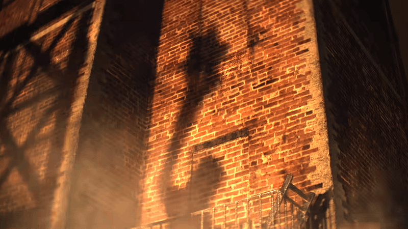Clayface transforms his arm into a mace.