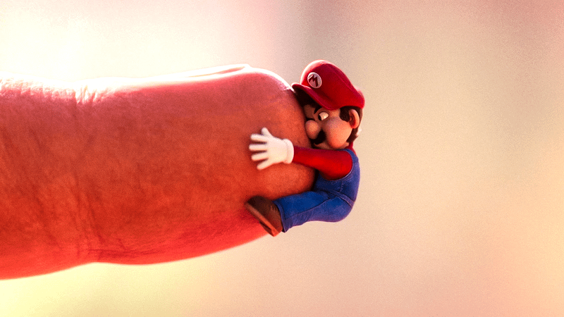 Mini Mushroom Mario in Super Mario Bros. Movie.