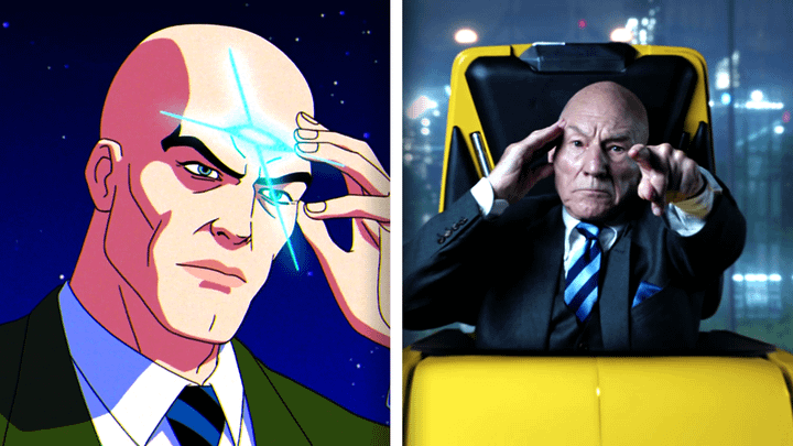 Professor X in X-Men '97 and in Doctor Strange in the Multiverse of Madness