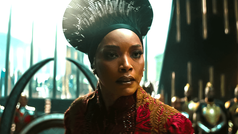 Queen Ramonda the ruler of Wakanda. in Wakanda Forever.