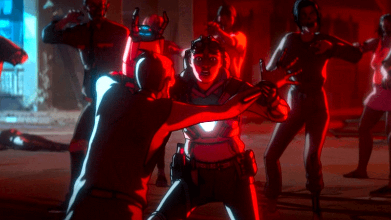 Riri Williams fighting off some zombies in Marvel Zombies