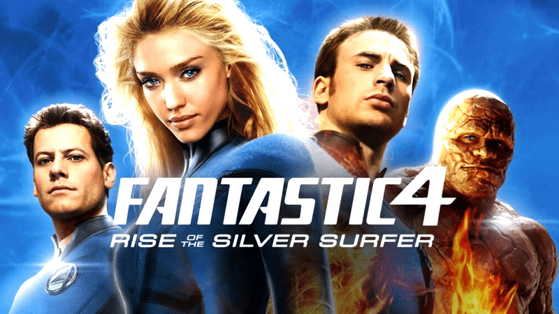 poster for 2007's Fantastic Four: Rise of the Silver Surfer