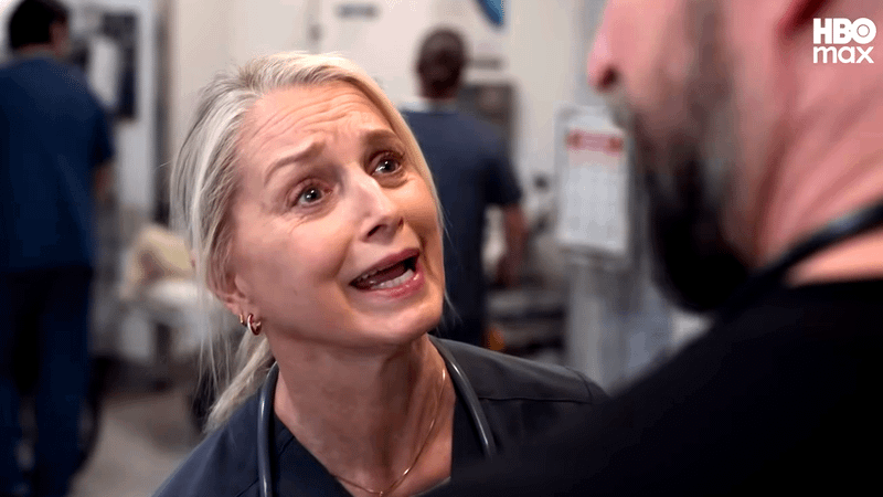 Katherine LaNasa as Dana in The Pitt Season 2, Episode 13.