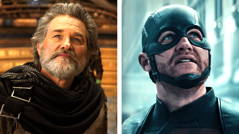 Kurt and Wyatt Russell in the MCU as Ego and John Walker.