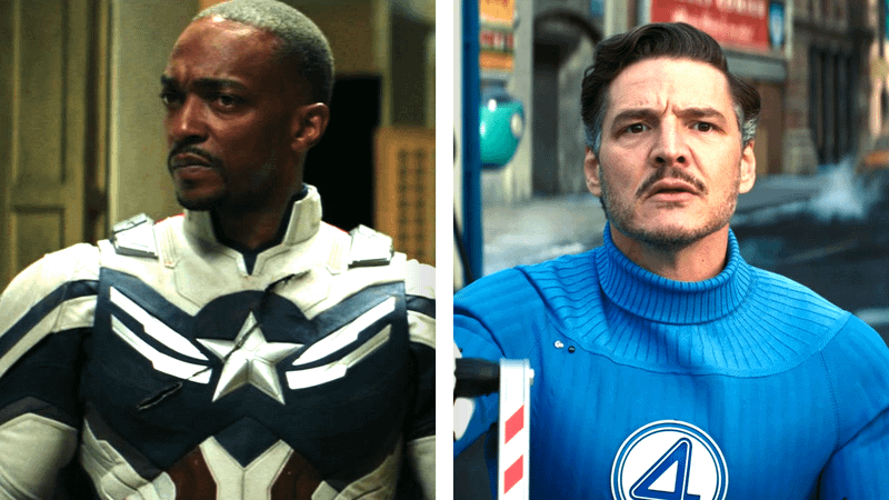Anthony Mackie as Sam Wilson/Captain America in 'Captain America: Brave New World,' Pedro Pascal as Reed Richards in 'The Fantastic Four: First Steps.'